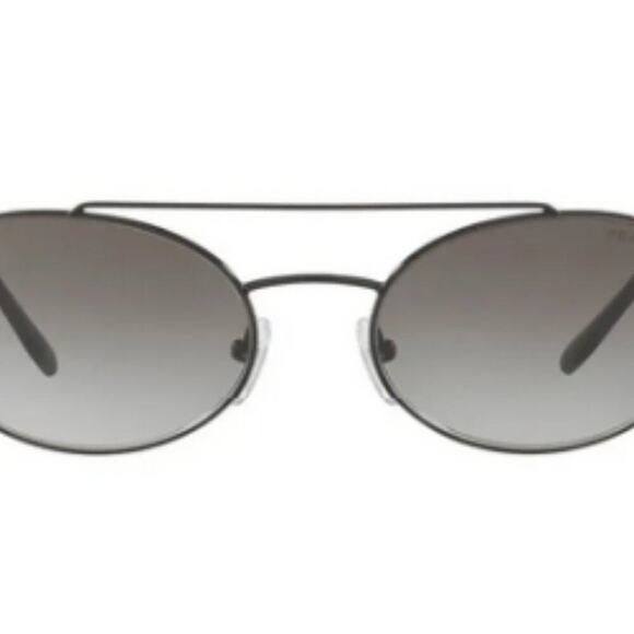 Prada 61mm Oval Sunglasses silver main image 4